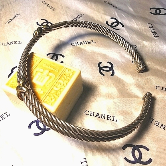 66.5G ! FLLI MENEGATTI Italy Double Cable Choker Necklace - Picture 2 of 7